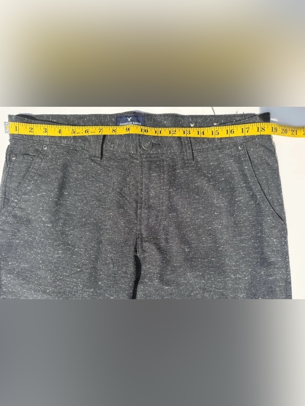 NWT American Eagle Speckled Slim Straight Pants Minimalist Streetwear 36x32 - Picture 7 of 16